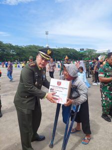 Komandan Kodim 1408/Makassar Kol Inf Nurman Syahreda Hadir di Puncak Perayaan HUT TNI Ke 77