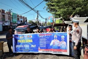 Sat Lantas Polres Gowa Sosialisasikan Operasi Zebra Kepada Tukang Ojek dan Bentor