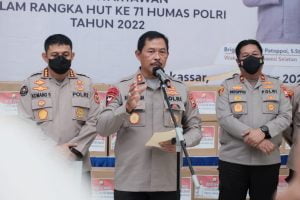 Polda Sulsel Gelar Bakti Sosial Donor Darah dan Pemberian Sembako, Sambut HUT Humas Polri Ke 71
