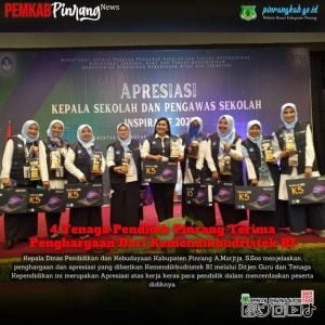 4 Orang Guru Asal Pinrang Terima Penghargaan Dari Kemendikbudristek RI