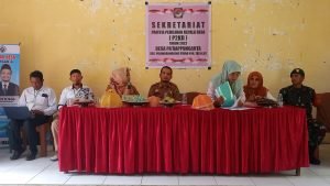 Penetapan dan pencabutan No urut Cakades 2022 di balai desa pa’rappunganta
