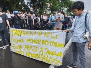 Aksi Solidaritas Wartawan Didepan Polres Takalar