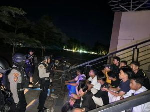 Patroli Blue Light Samapta Polres Takalar Ajak Pemuda Jaga Kamtibmas