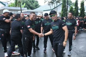 Lari Bersama, Pangdam XIV/Hasanuddin : Happy Together Menuju Peningkatan Kualitas Kinerja Yang Lebih Baik