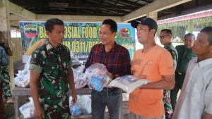 Kodim 0311/Pessel Gelar Bhakti Sosial Food Estate, Bagikan Paket Sembako