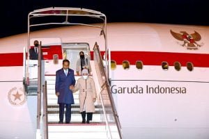 Presiden Jokowi dan Ibu Iriana Tiba di Brussels