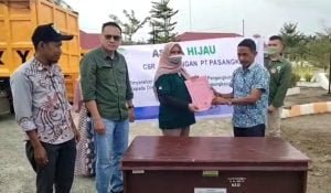DLH Pasangkayu Menerima Bantuan Tiga Unit Kontainer