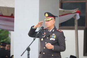 UPACARA HUT BHAYANGKARA KE-77 TH 2023 DI PIMPIN KAPOLRES PINRANG