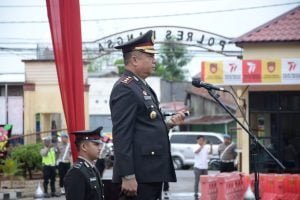 Polres Langsa Laksanakan Upacara Hari Bhyangkara Ke 77 Tahun