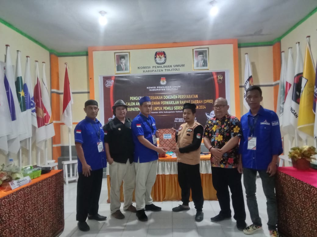 Rampung, Berkas Bacaleg Partai Demokrat Tolitoli, Lengkap dan Diterima KPUD | NEWS TV