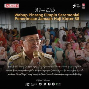 WABUP PINRANG SAMBUT JAMAAH HAJI,RIBUAN PENJEMPUT PADATI MASJID AGUNG AL’MUNAWWIR