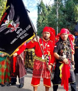 Peserta Kirab Budaya Gau Maraja La Patau Mattana Tikka Soppeng 2023 Devisi Seni budaya Mabes Kiwal Garuda Hitam Sulsel