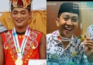 DUA PESERTA PORSENI PGRI PINRANG MERAIH MEDALI EMAS