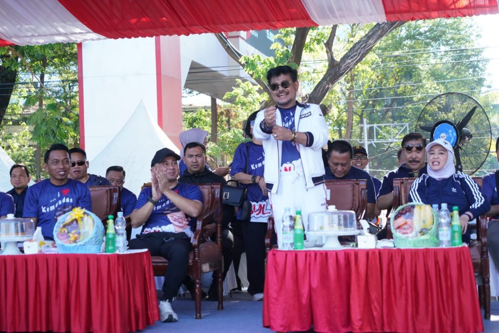 Sejumlah Forkopimda Meriahkan Jalan Santai TOS Bersama Mentan RI, Dandim 1408/Mks Hadir Wakili Pangdam XIV/Hsn