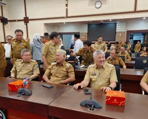 Bupati Pinrang Hadiri Rakoor Kepala Daerah Se-Sulsel Di Makassar