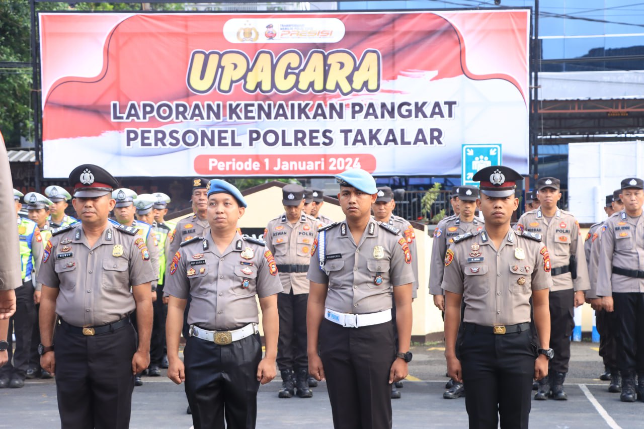 64 Anggota Personel Polres Takalar Naik Pangkat, Upacara Di Pimpin Kapolres Takalar | NEWS TV Indonesia