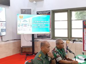 Rakor Kodim 1408/Mks dengan BNPB dan Tripika serta Instansi terkait Dalam Rangka Kesiapsiagaan Bencana Alam