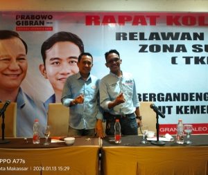 40 Relawan Prabowo-Gibran Menggelar Rapat Konsolidasi Untuk Menyatukan Kekuatan Memenangkan Pasangan nomor Urut 02 di Sulawesi Selatan | NEWS TV Indonesia 40 Relawan Prabowo-Gibran Menggelar Rapat Konsolidasi Untuk Menyatukan Kekuatan Memenangkan Pasangan nomor Urut 02 di Sulawesi Selatan | NEWS TV Indonesia