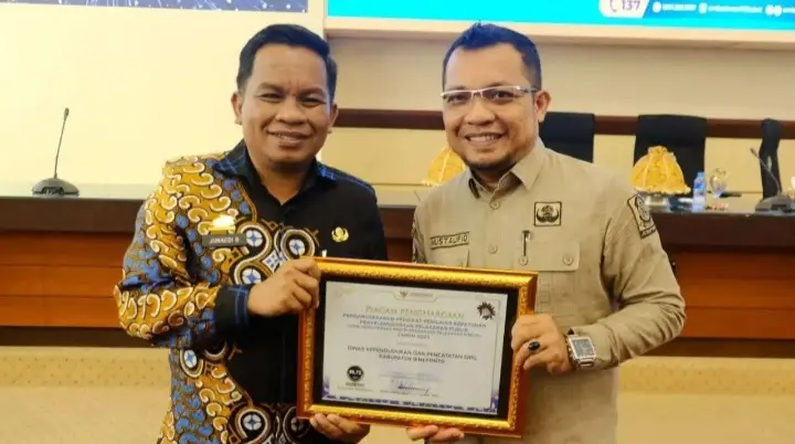 Permudah Pelayanan Masyarakat, Disdukcapil Jeneponto Raih Penghargaan dari Ombudsman RI | NEWS TV Indonesia