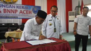 BNN Provinsi Aceh melaksanakan Kunjungan Kerja ke kabupaten Aceh Timur