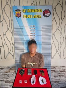 Berpropesi jual beli Narkoba, Warga Alue Dua Diamankan Satresnarkoba Langsa
