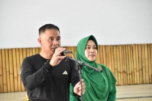 Dandim 1408/Mks Beserta Jajarannya Melaksanakan Giat Olah Raga  Dan Makan Bersama Dalam Menyambut Bulan Suci Ramadhan