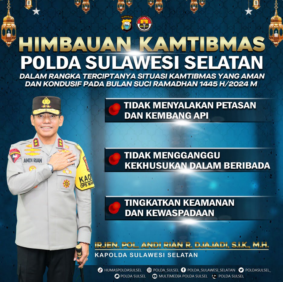 *Awal Bulan Suci Ramadhan, Kapolda Sulsel Berikan Himbauan Kepada Masyarakat* | NEWS TV Indonesia