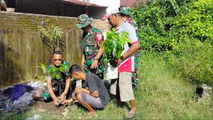 Koramil 1408-05/Mariso Jajaran Kodim 1408/Mks Gelar Kegiatan Karya Bhakti Penanaman Pohon | NEWS TV Indonesia