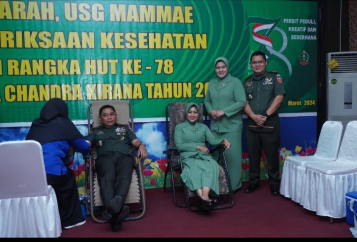 *Pangdam XIV/Hsn Melaksanakan Donor Darah Dalam Rangka HUT Ke-78 Persit KCK Tahun 2024* | NEWS TV Indonesia