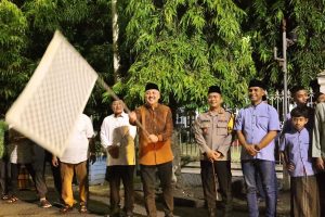 Ratusan Kendaraan di Pinrang Mewarnai Malam Lebaran Pawai Takbir Pemkab Pinrang 