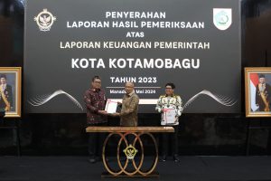 Prestasi Gemilang, Kotamobagu Raih Opini WTP ke-11 Kali dari BPK RI