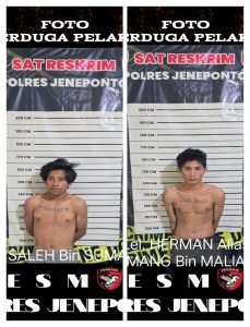 *Sat Reskrim Polres Jeneponto Berhasil Mengungkap Pencurian 6 (Enam) Unit Handphone di Kantor SPBU Allu Kabupaten Jeneponto*