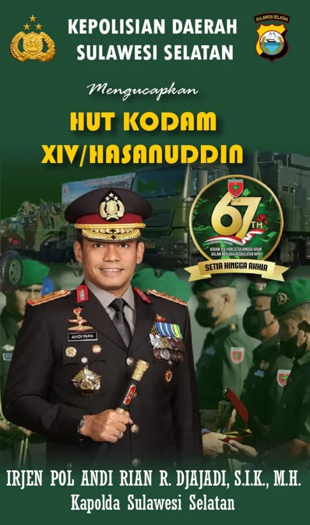 Kapolda Sulsel Beri Ucapan HUT ke-67 Kodam XIV/Hasanuddin | NEWS TV Indonesia