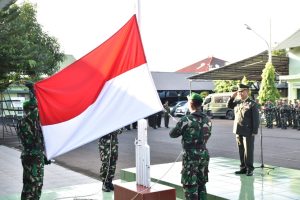 Kodim 1408/Mks Laksanakan Upacara Peringatan Hari Lahir Pancasila dengan hikmat