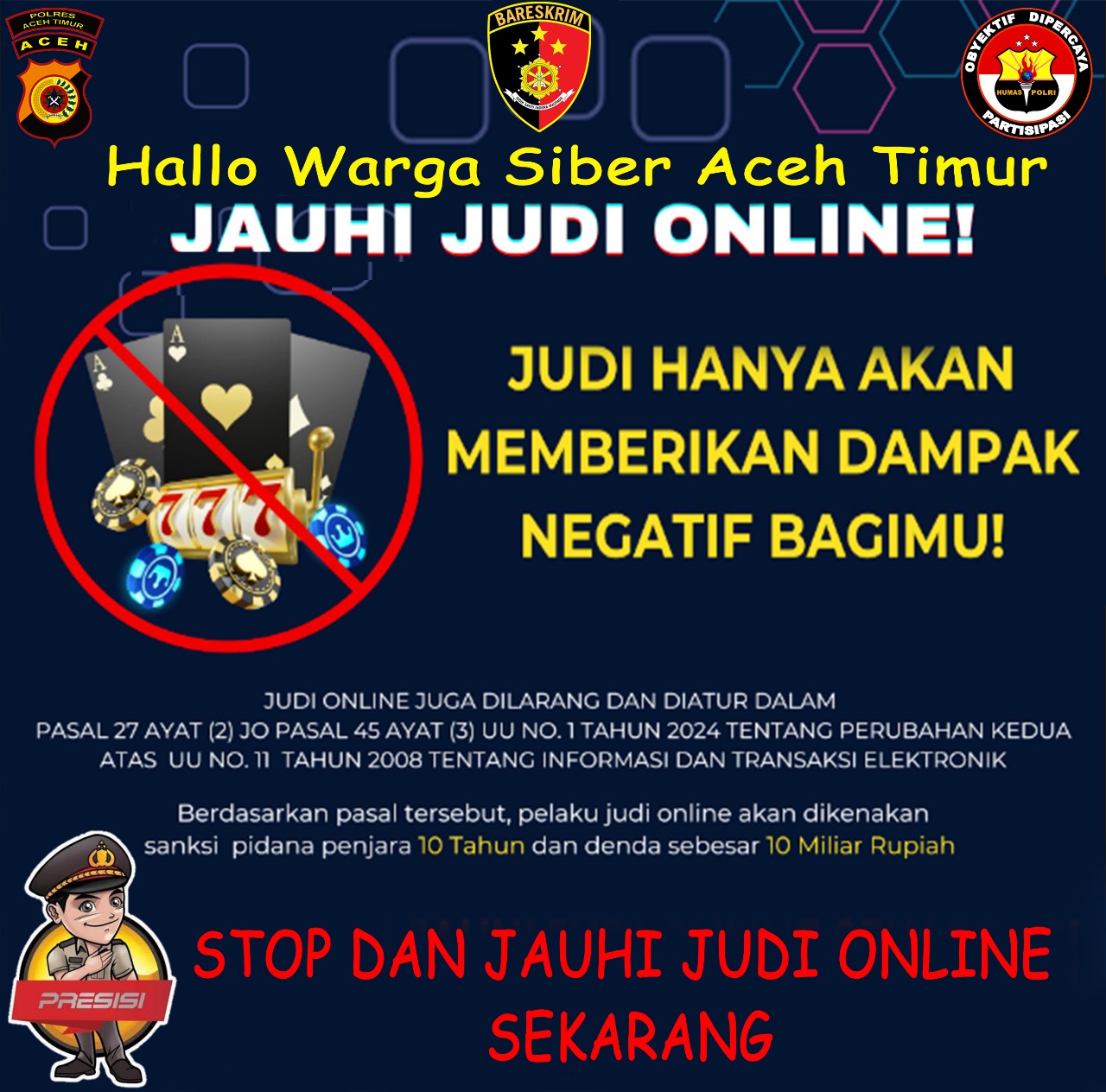 Kasat Reskrim Polres Aceh Timur: Judi Hanya Memberikan Dampak Buruk | NEWS TV Indonesia