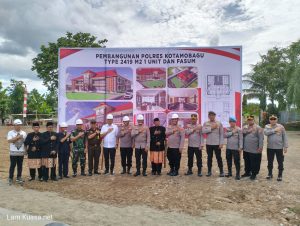 Peletakan Batu Pertama Mapolres Kotamobagu