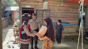 Raih Berkah Qurban, Ditsamapta Polda Aceh Gelar Kegiatan Bagi Sembako