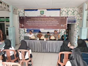 Giat Pelantikan, Pengambilan Sumpah Dan Bimbingan Teknis Pantarlih Kel Bonto Kio Pilkada Serentak Tahun 2024 Di Hadiri Bhabinkamtibmas