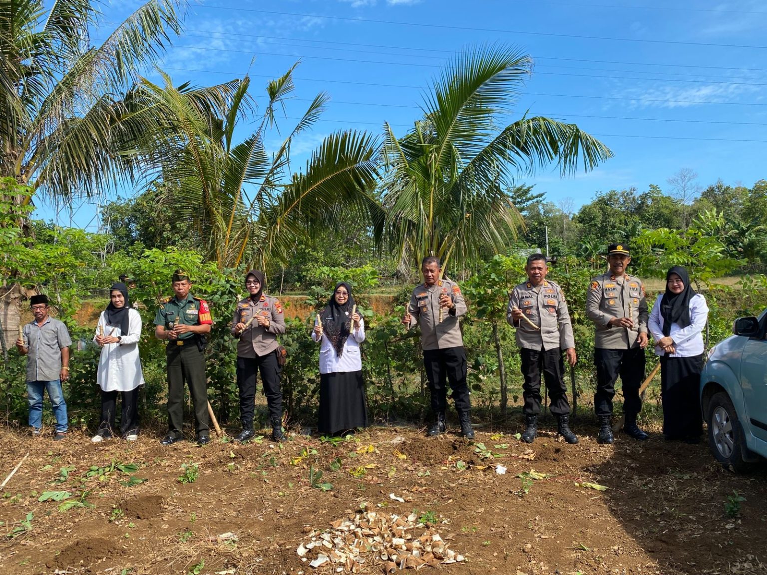 Polres Pangkep Gelar Penanaman Batang Singkong untuk Ketahanan Pangan Nasional | NEWS TV Indonesia
