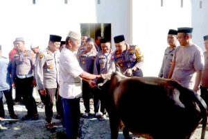 Polres Donggala Berbagi Berkah Idul Adha dengan Kurban 5 Sapi dan 2 Kambing