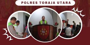 Polres Toraja Utara Gelar Minggu Kasih di Gereja Toraja Jemaat Sa’dan Morante