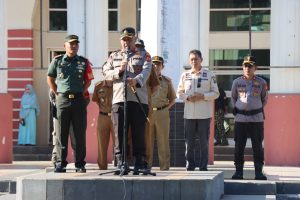 *Polres Jeneponto Melaksanakan Apel Gabungan Dalam Rangka Pengamanan VVIP*