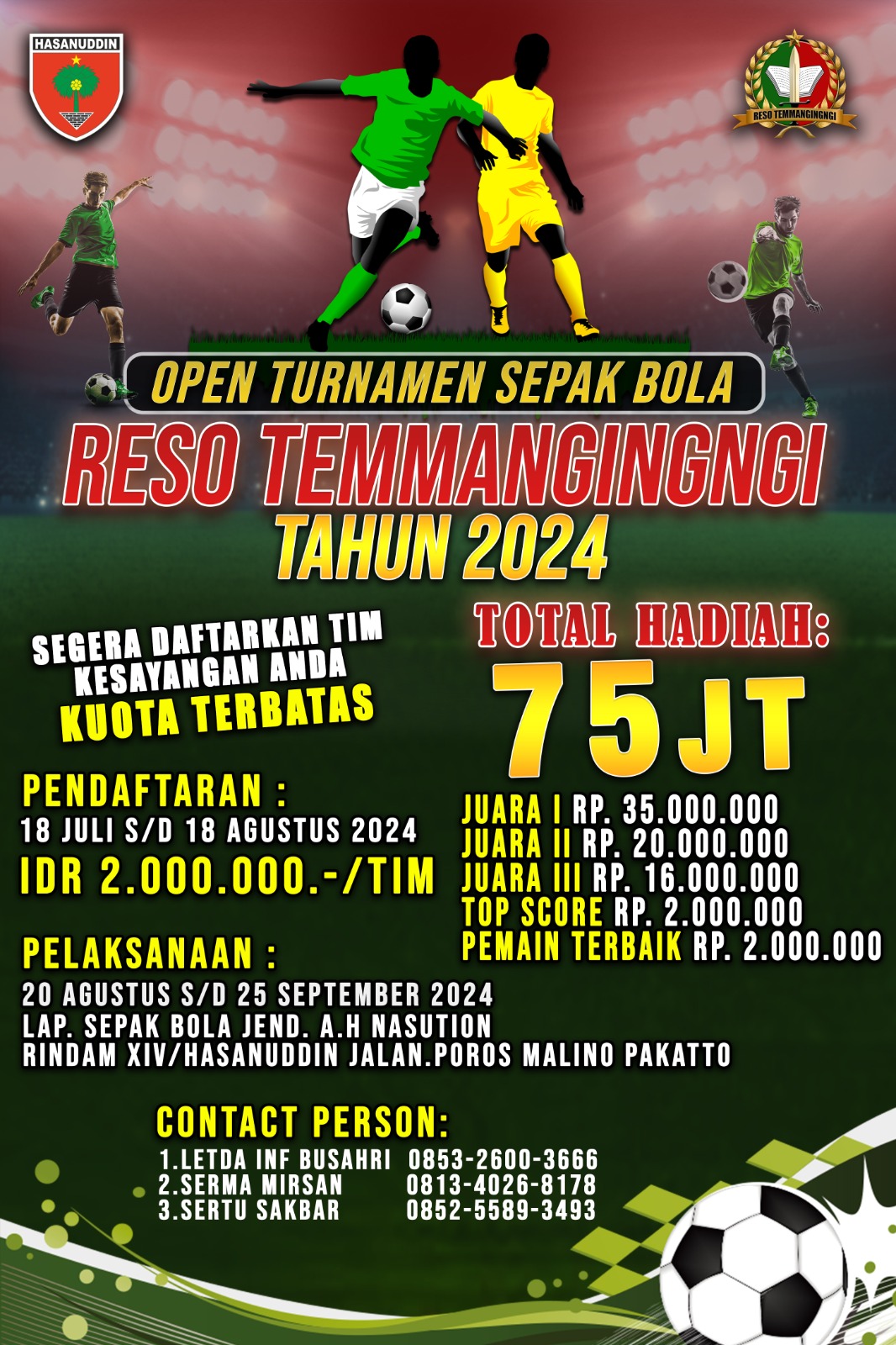 TURNAMEN Sepak Bola Reso Temmangingngi Akan Bergulir Di Bulan Agustus | NEWS TV Indonesia