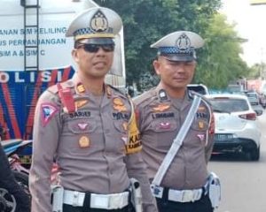 Tak Ingin Ada Kemacetan, Satlantas Polres Pelabuhan Makassar Lakukan Rekayasa Lalin