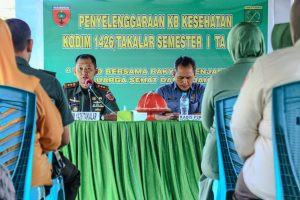 Kodim Takalar Gelar Kegiatan Keluarga Berencana Kesehatan (KB Kes) Semester I Tahun 2024