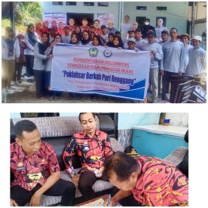 “Poklahsar Berkah Puri Rengang Resmi Di Kukuhkan Oleh Dinas Perikanan Kabupaten Gowa.