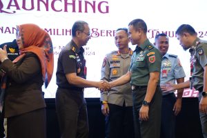 *Kasdam XIV/Hsn Hadiri Peluncuran Pemetaan Kerawanan Pemilihan Serentak Tahun 2024 oleh Bawaslu Sulsel*