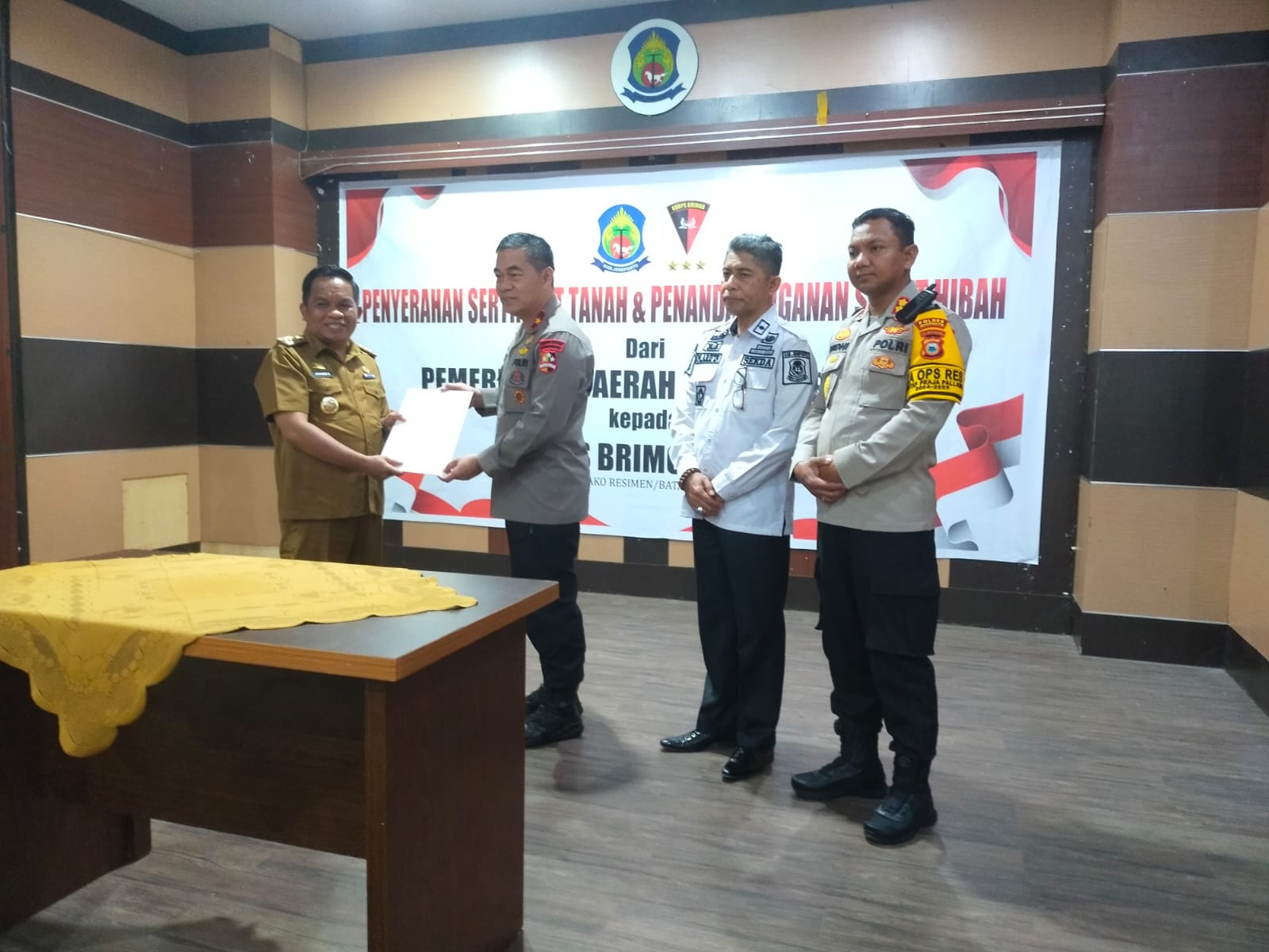 *Danpas Brimob II Korps Brimob Hadir Di Jeneponto Dalam Rangka Menerima Hibahkan Tanah Untuk Pembangunan Mako Brimob* | NEWS TV Indonesia