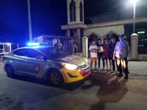 Polsek Galesong Utara (Galut) Tingkatkan Keamanan Lewat Patroli Blue Light