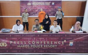 Polres Maros Gelar Konferensi Pers Kekerasan Anak Perempuan Dibawah Umur